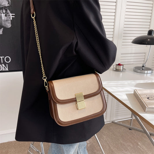 Vintage Canvas & Leather Crossbody