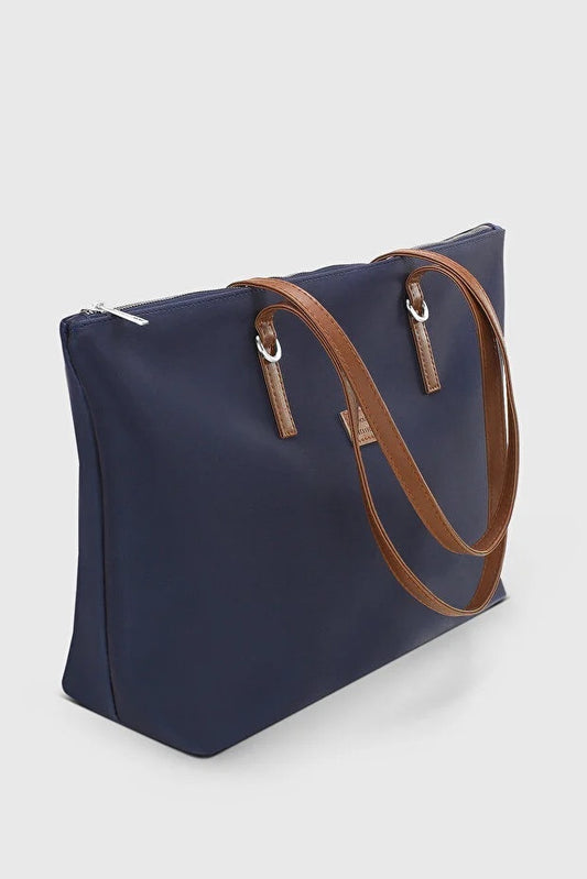 Navy Blue Shopper Bag For Women